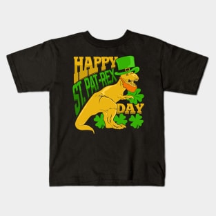 Happy St. Pat-Rex Day Kids T-Shirt